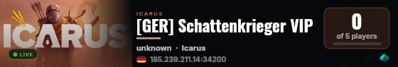[GER] Schattenkrieger VIP live status badge