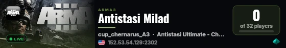 Antistasi Milad live status badge