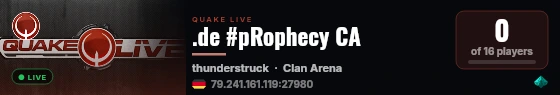 .de #pRophecy CA live status badge