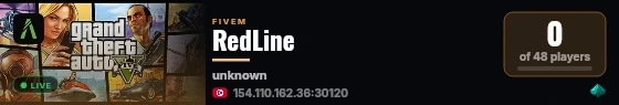 RedLine live status badge