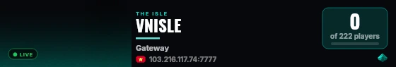 VNISLE live status badge