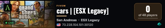 cars | [ESX Legacy] live status badge