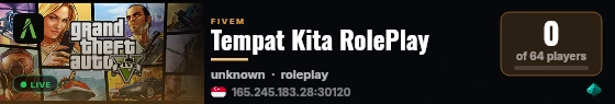 Tempat Kita RolePlay live status badge
