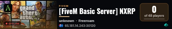 [FiveM Basic Server] NXRP live status badge