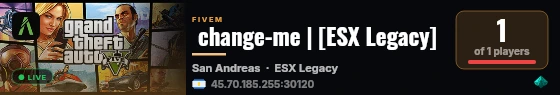  change-me | [ESX Legacy] live status badge