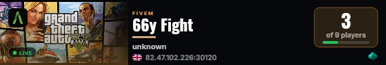 66y Fight live status badge