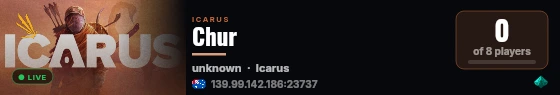 Chur live status badge