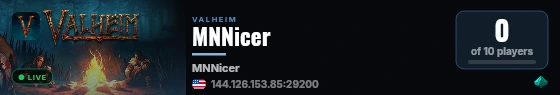 MNNicer live status badge