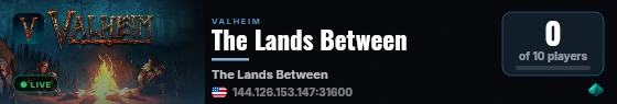 The Lands Between live status badge