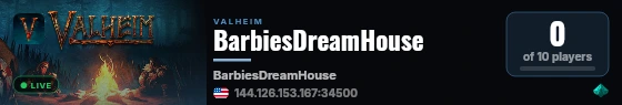 BarbiesDreamHouse live status badge