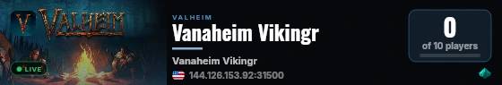 Vanaheim Vikingr live status badge