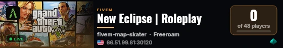 New Eclipse | Roleplay live status badge