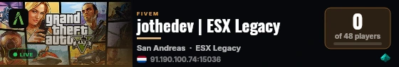 jothedev | ESX Legacy live status badge
