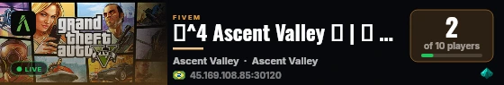 👻^4 Ascent Valley 👻 | 🎮 https://dsc.gg/ascentvalley live status badge