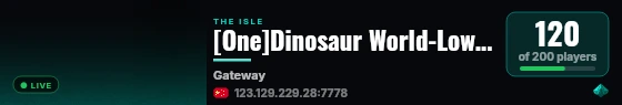 [One]Dinosaur World-Low Rules-3xGROWTH live status badge