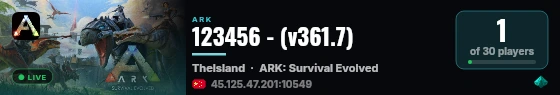 123456 - (v361.7) live status badge