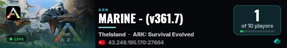 MARINE - (v361.7) live status badge