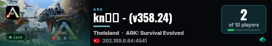 kn孤岛 - (v358.24) live status badge