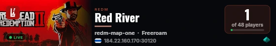 Red River live status badge