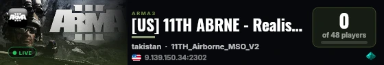 [US] 11TH ABRNE - Realistic Sim - Discord.gg/11THABRNE - APPLY live status badge
