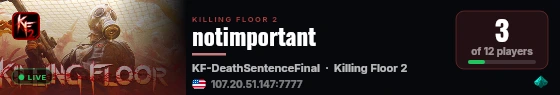 notimportant live status badge