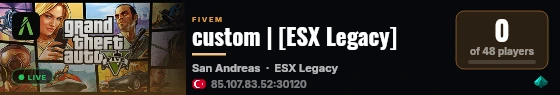 custom | [ESX Legacy] live status badge