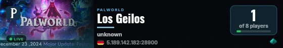 Los Geilos live status badge