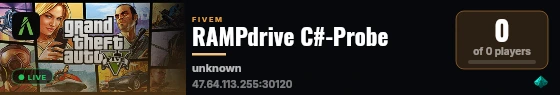 RAMPdrive C#-Probe live status badge