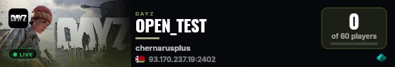 OPEN_TEST live status badge