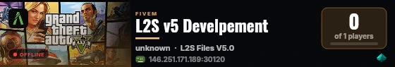 L2S v5 Develpement live status badge