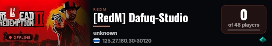 [RedM] Dafuq-Studio live status badge
