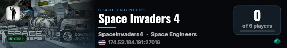 Space Invaders 4 live status badge