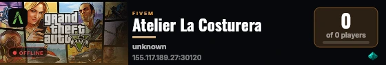 Atelier La Costurera live status badge