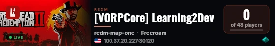 [VORPCore] Learning2Dev live status badge