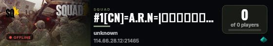 #1[CN]=A.R.N=|老斑鸠独家冠名|纯萌新欢乐一服|轻规随机攻防|更好的游戏环境|OP快速反应|美女陪玩|萌新交流群1107567443|KOOK：13466263 live status badge