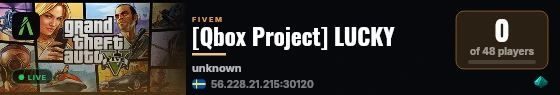 [Qbox Project] LUCKY live status badge