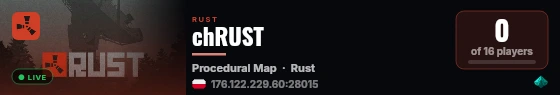 chRUST live status badge