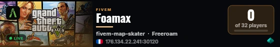 Foamax live status badge