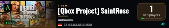 [Qbox Project] SaintRose live status badge