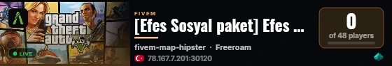 [Efes Sosyal paket] Efes Sosyal paket live status badge