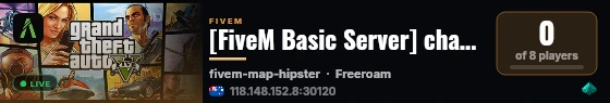 [FiveM Basic Server] change-me live status badge