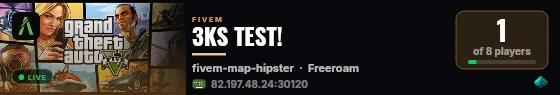 3KS TEST! live status badge