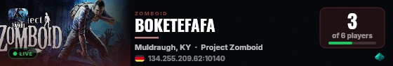 BOKETEFAFA live status badge