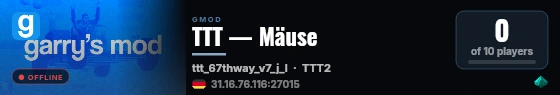 TTT — Mäuse live status badge