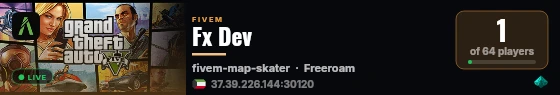 Fx Dev live status badge
