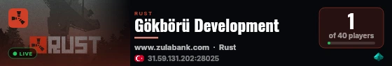 Gökbörü Development live status badge