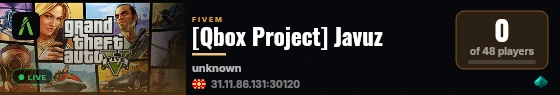 [Qbox Project] Javuz live status badge