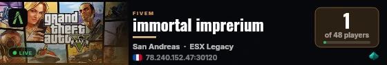 immortal imprerium live status badge