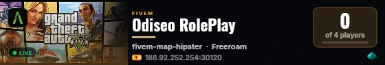 Odiseo RolePlay live status badge