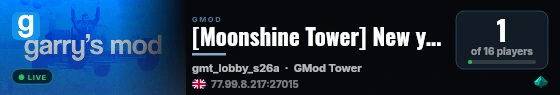 [Moonshine Tower] New year, same madness live status badge